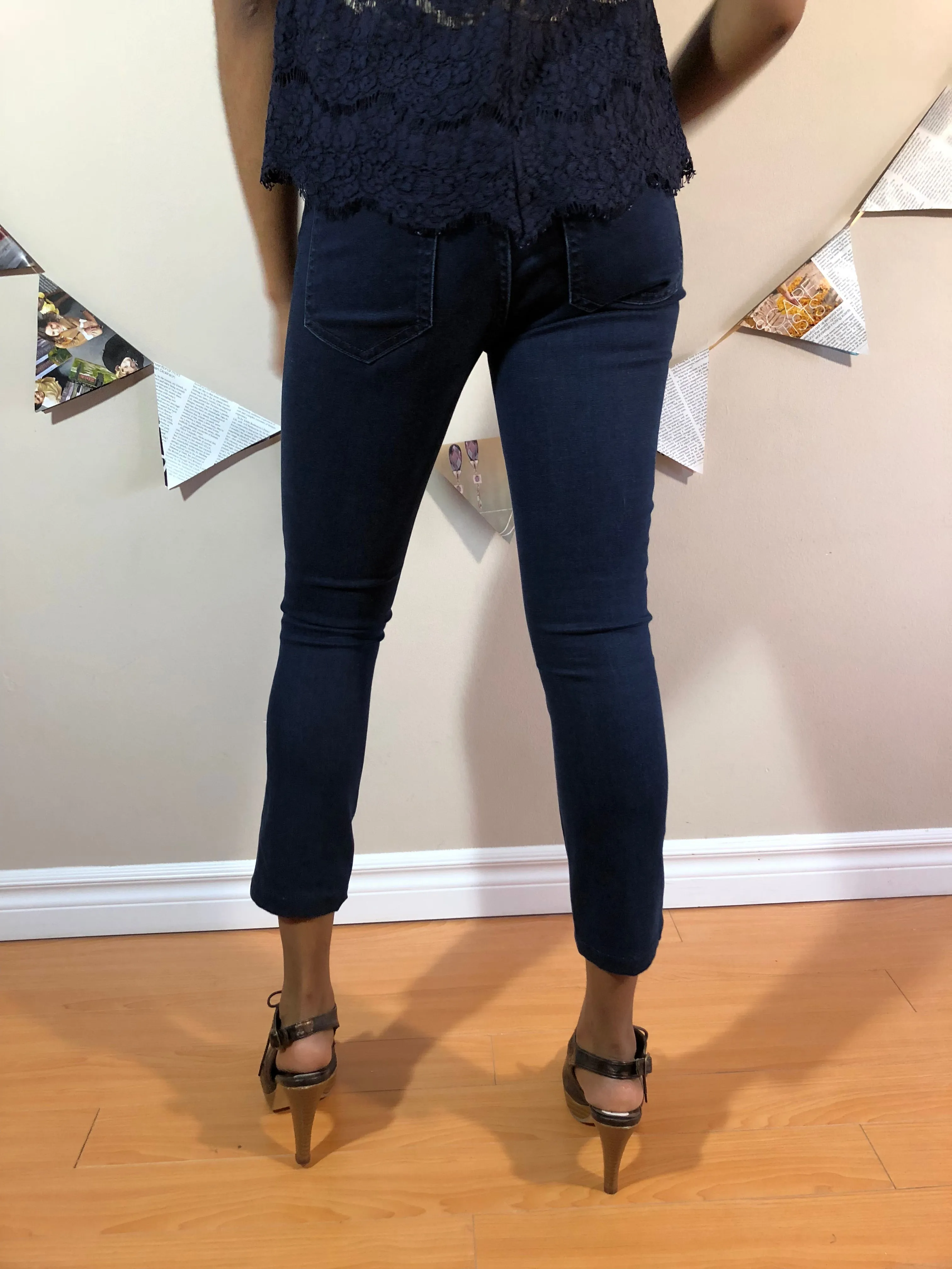 Tory Burch Mara Crop Skinny Legging Jeans - Size 25