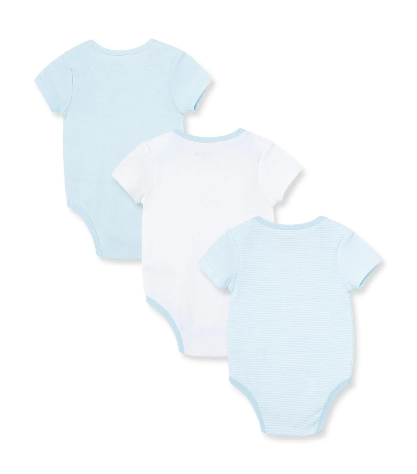 Train 3-pack Bodysuit Blue Multi