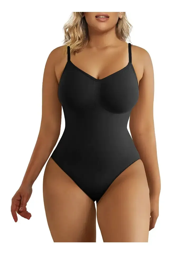 Tummy Control Shapewear Seamless Thong Bodysuit