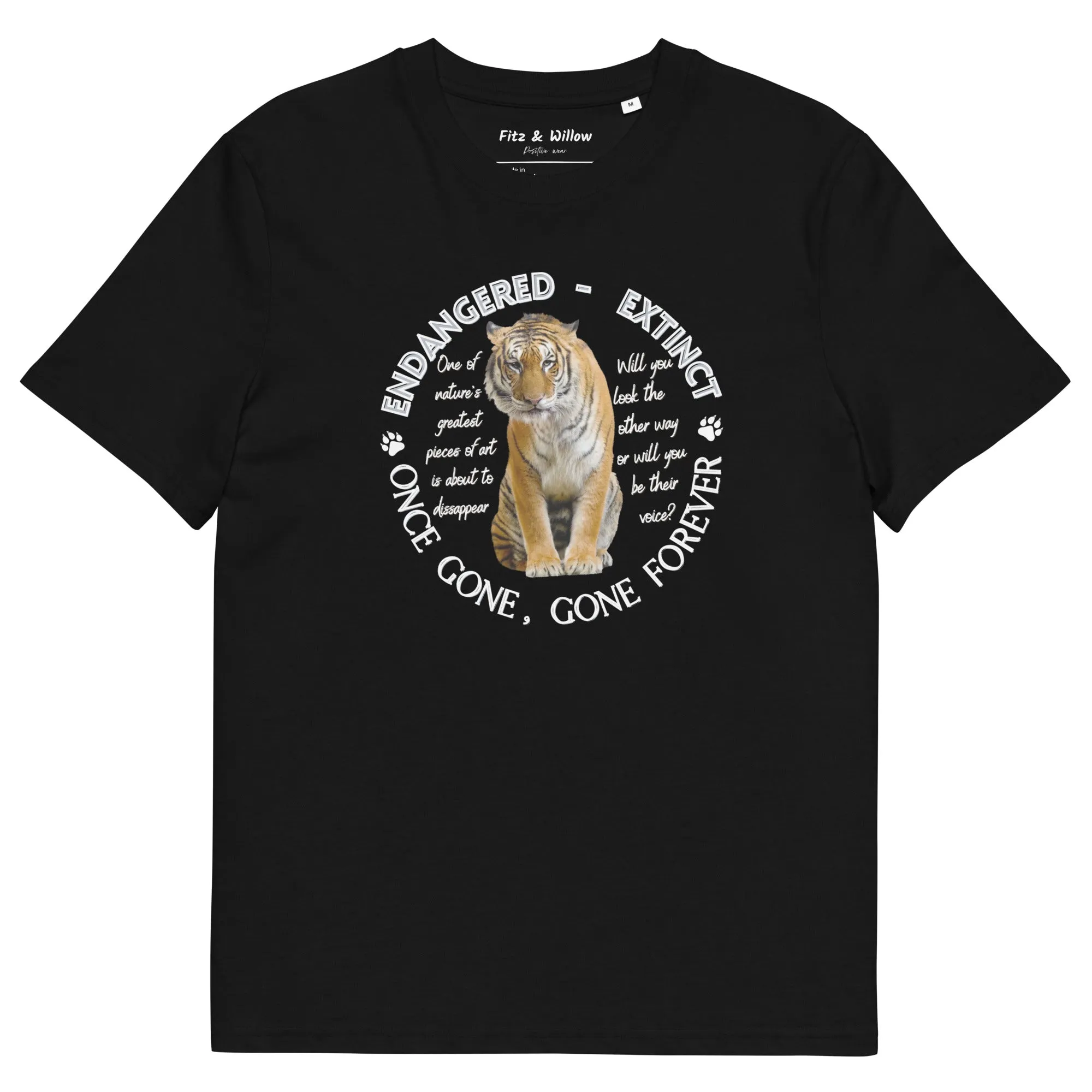 Unisex organic cotton t-shirt, Tiger's voice