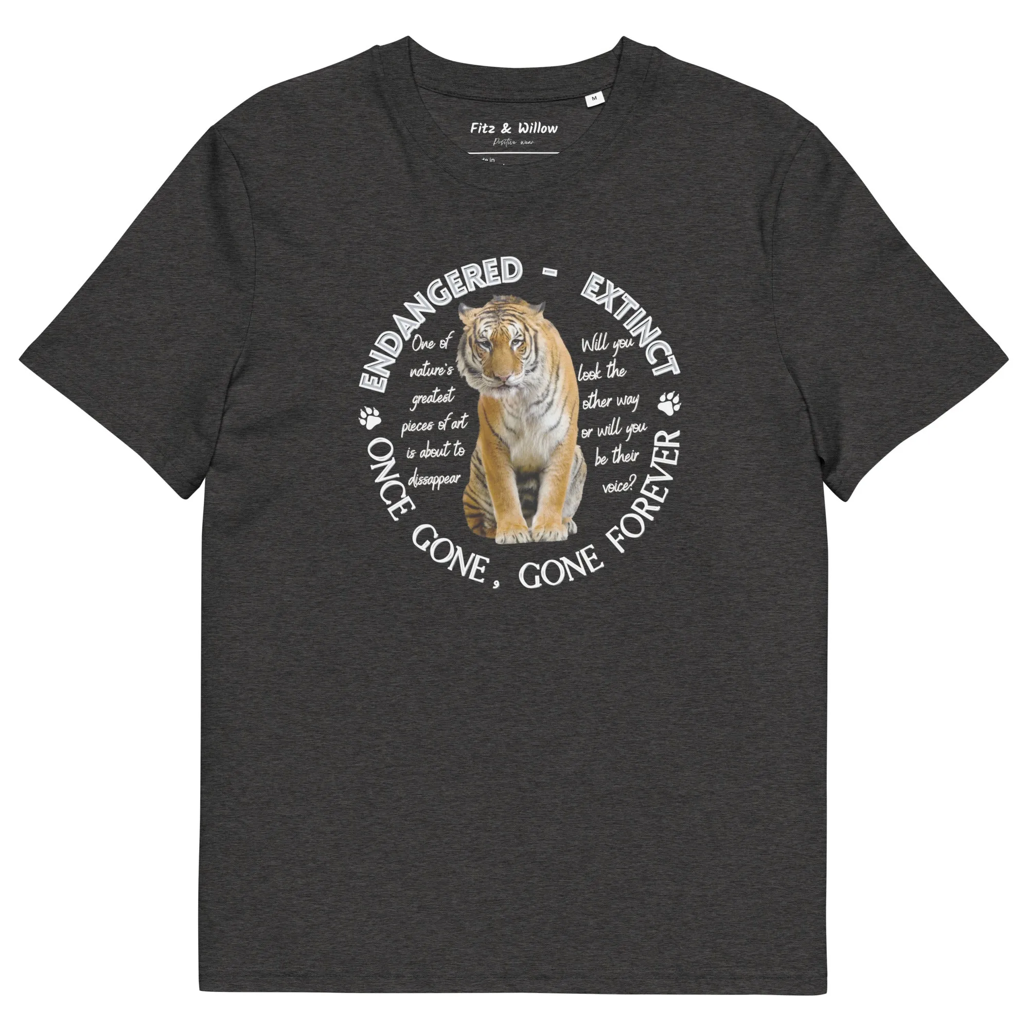 Unisex organic cotton t-shirt, Tiger's voice