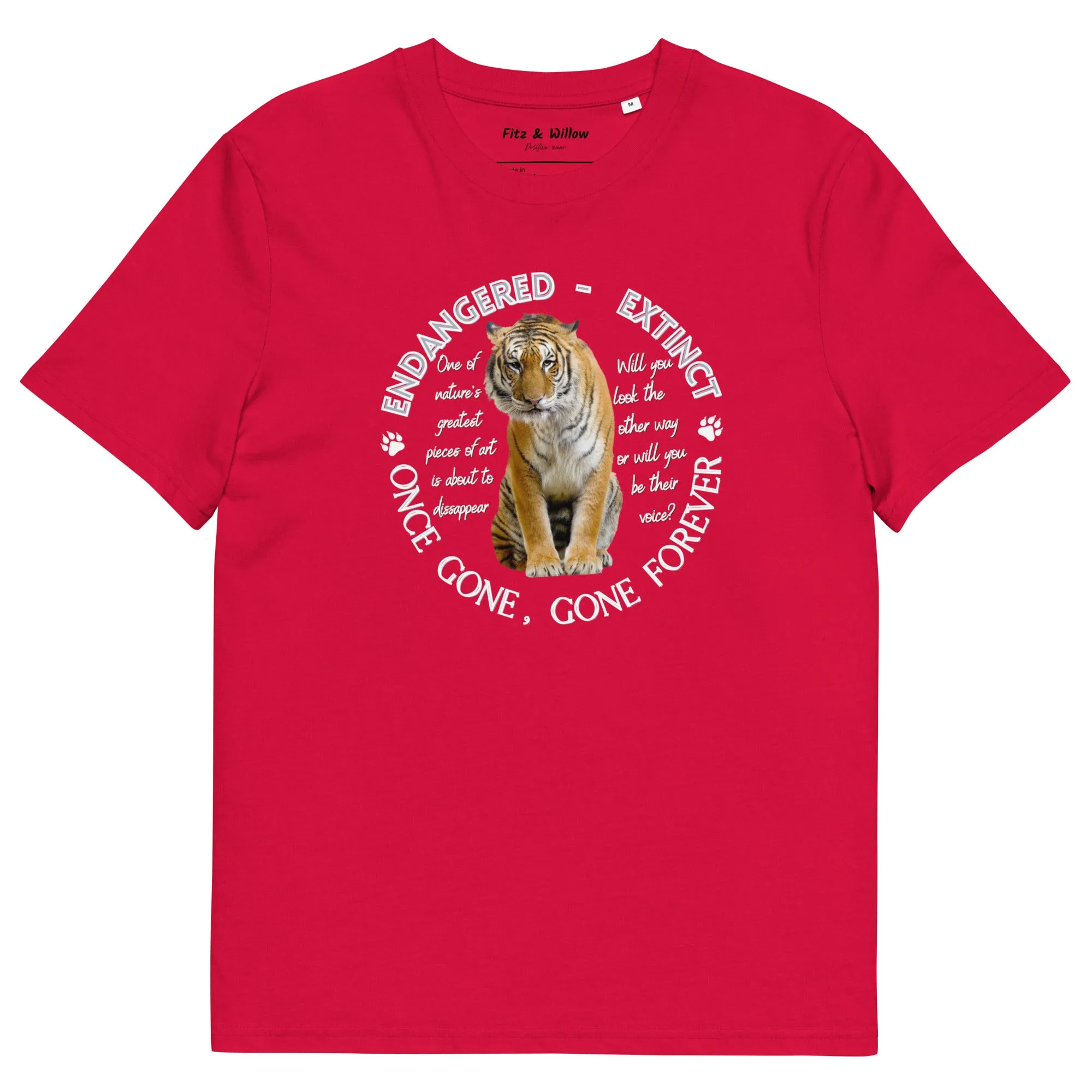 Unisex organic cotton t-shirt, Tiger's voice