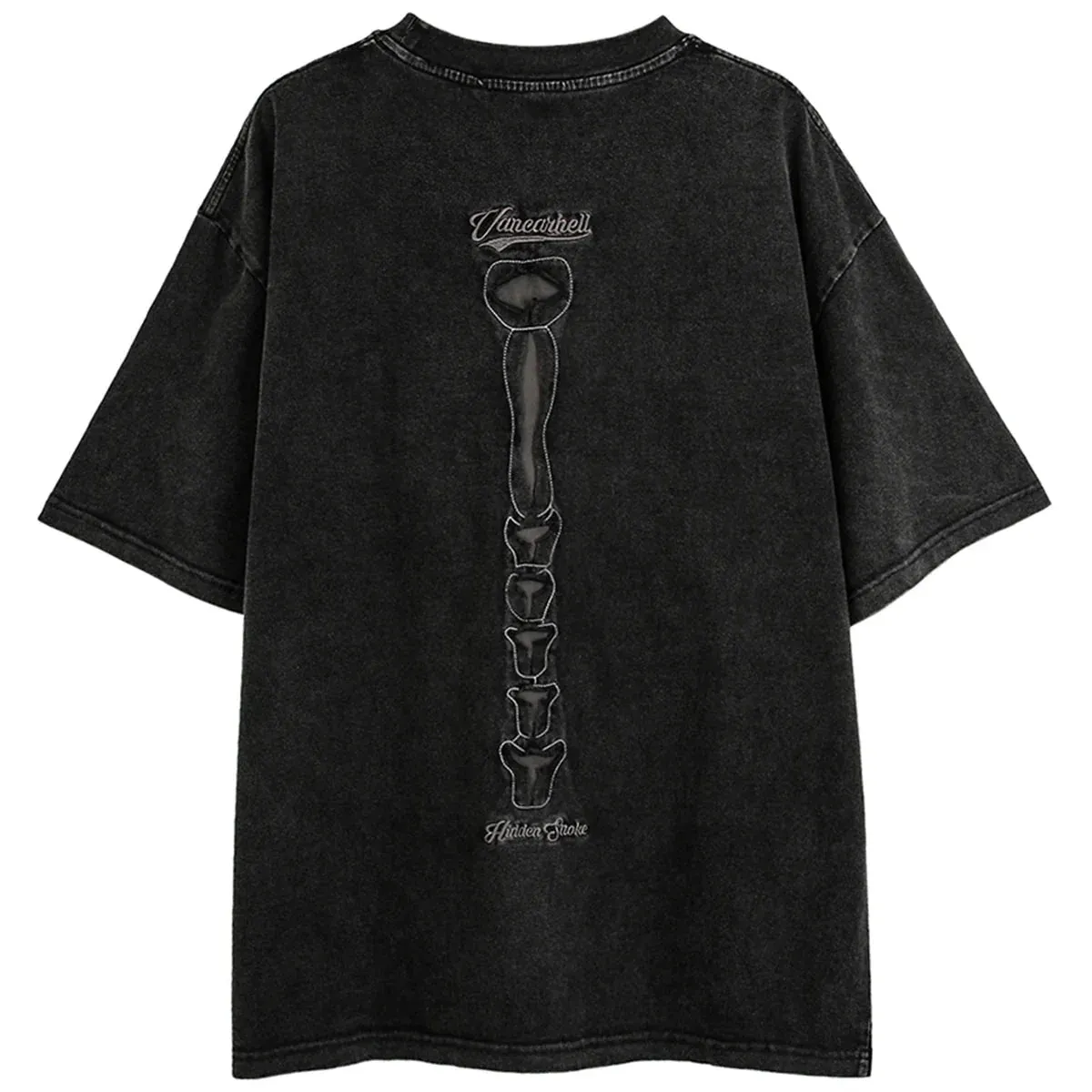 VANCARHELL Skeleton Ribcage T-Shirt