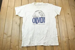 Vintage 1995 Oliveri Ghostlight Theatre Company Souvenir T-Shirt