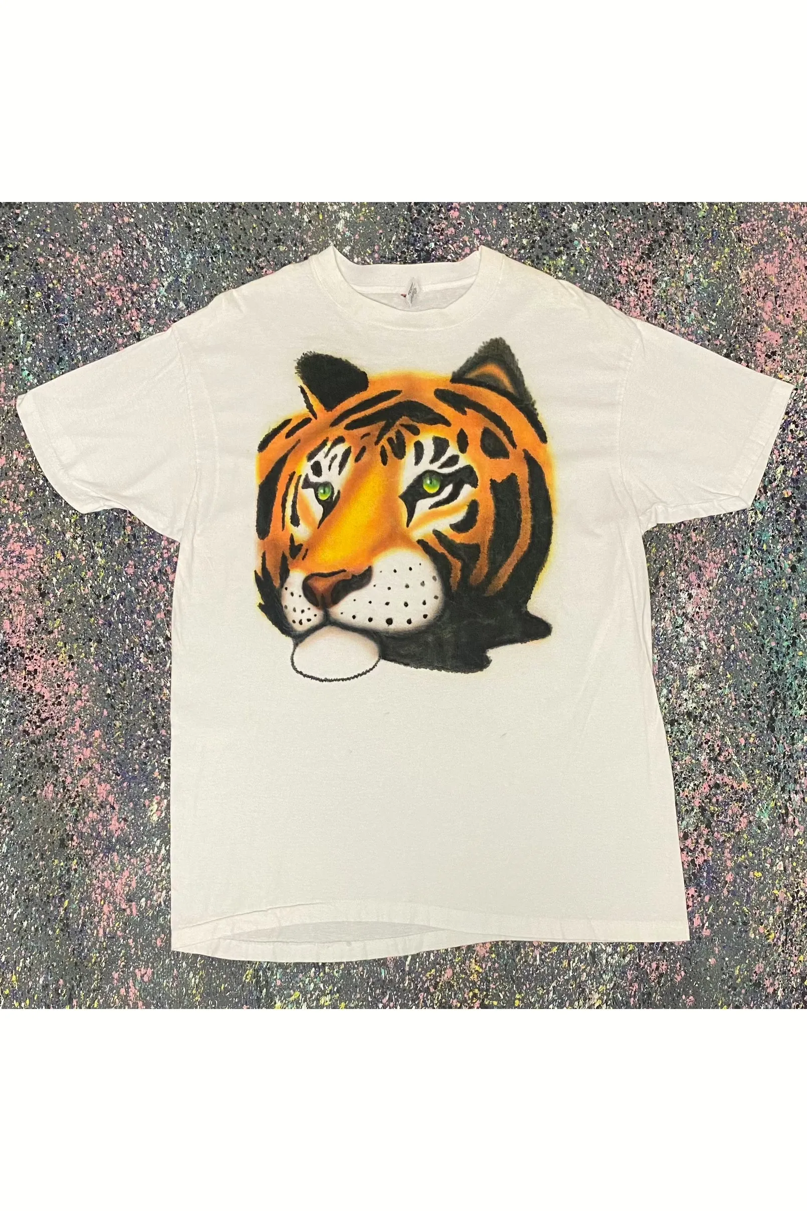 Vintage Single Stitch Tiger Head Graphic Tee- XL