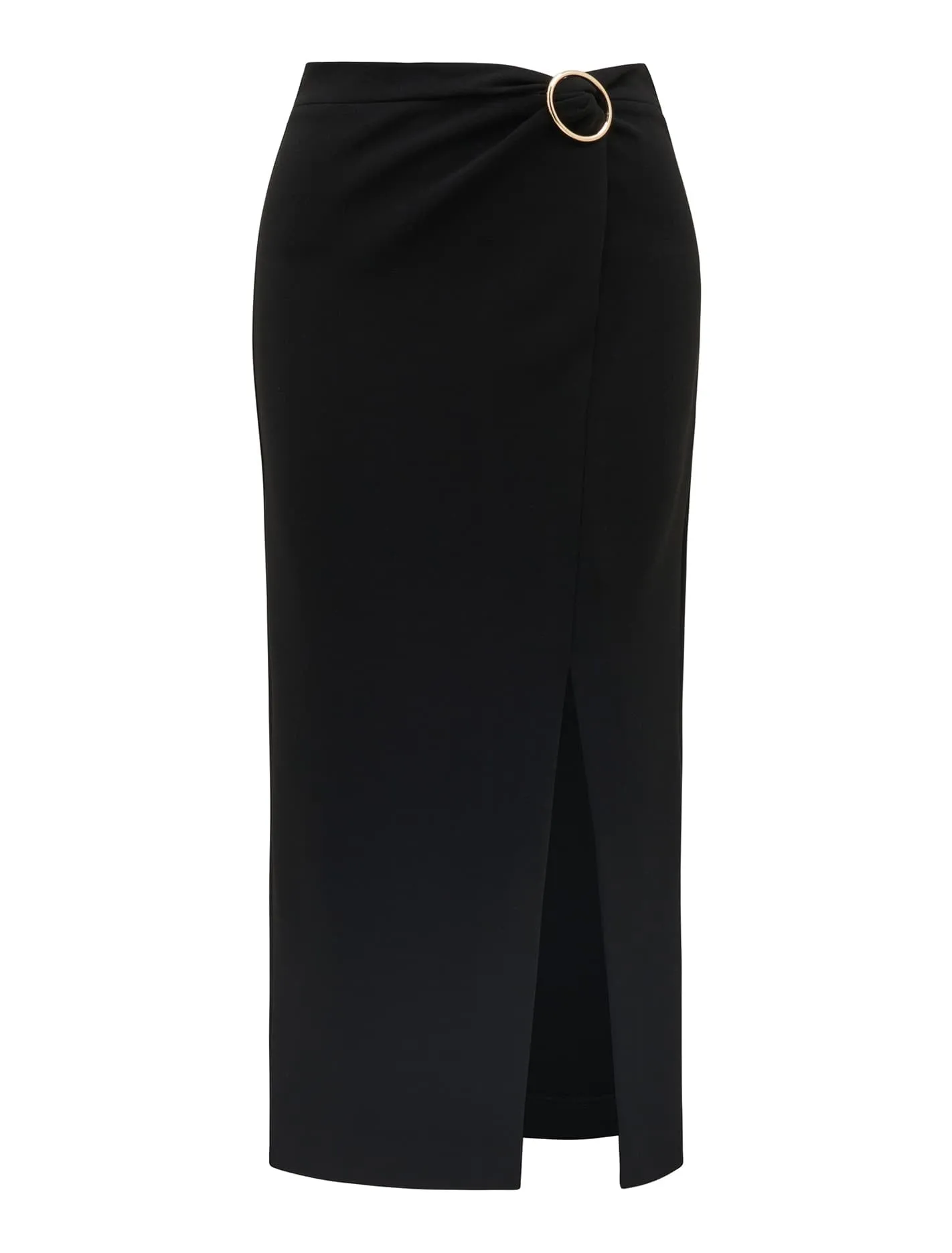 Viviana Hardware Twist Midi Skirt