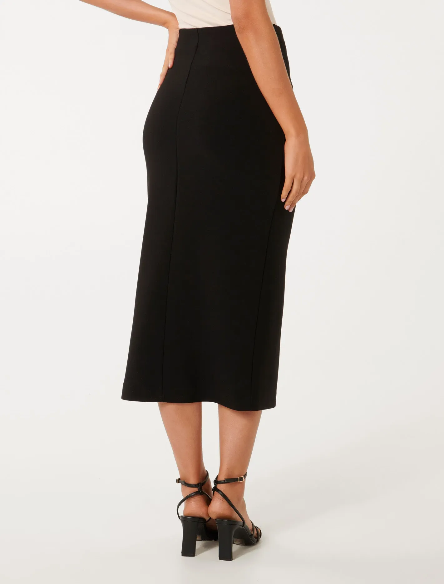 Viviana Hardware Twist Midi Skirt