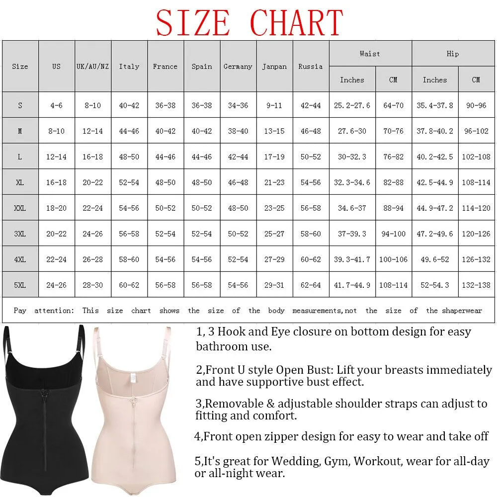 Women Plus size 5XL Shapewear Body Shaper Slimming waist trainer Tummy Control Bodysuit Postpartum Recover Underwear Corset Butt