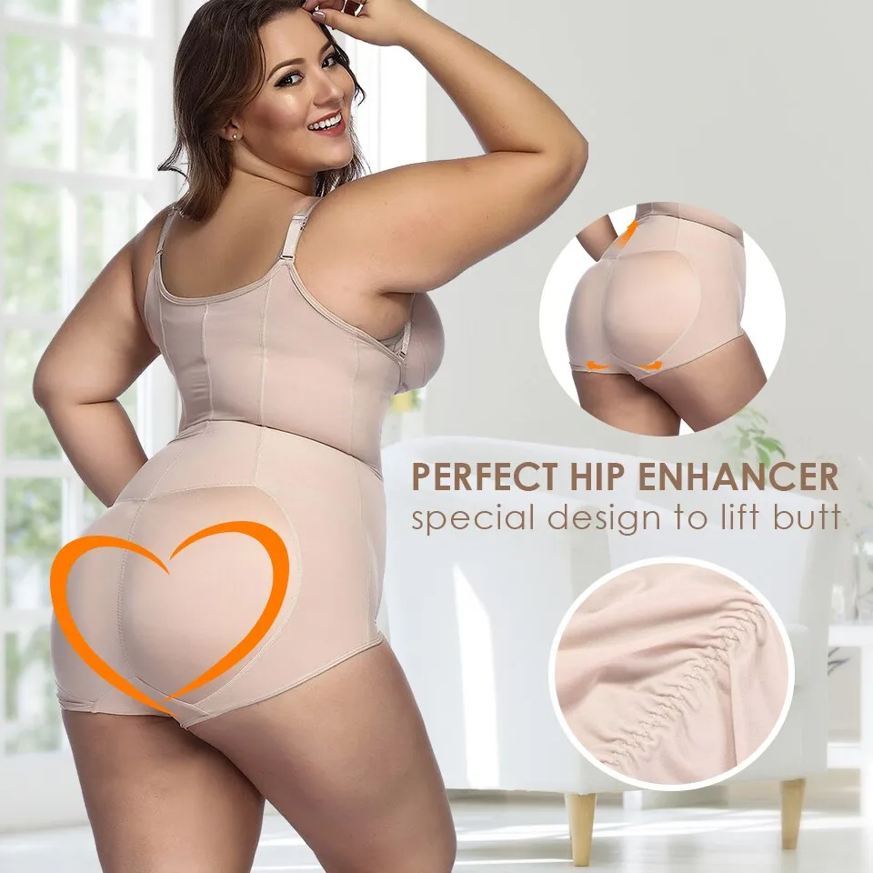 Women Plus size 5XL Shapewear Body Shaper Slimming waist trainer Tummy Control Bodysuit Postpartum Recover Underwear Corset Butt