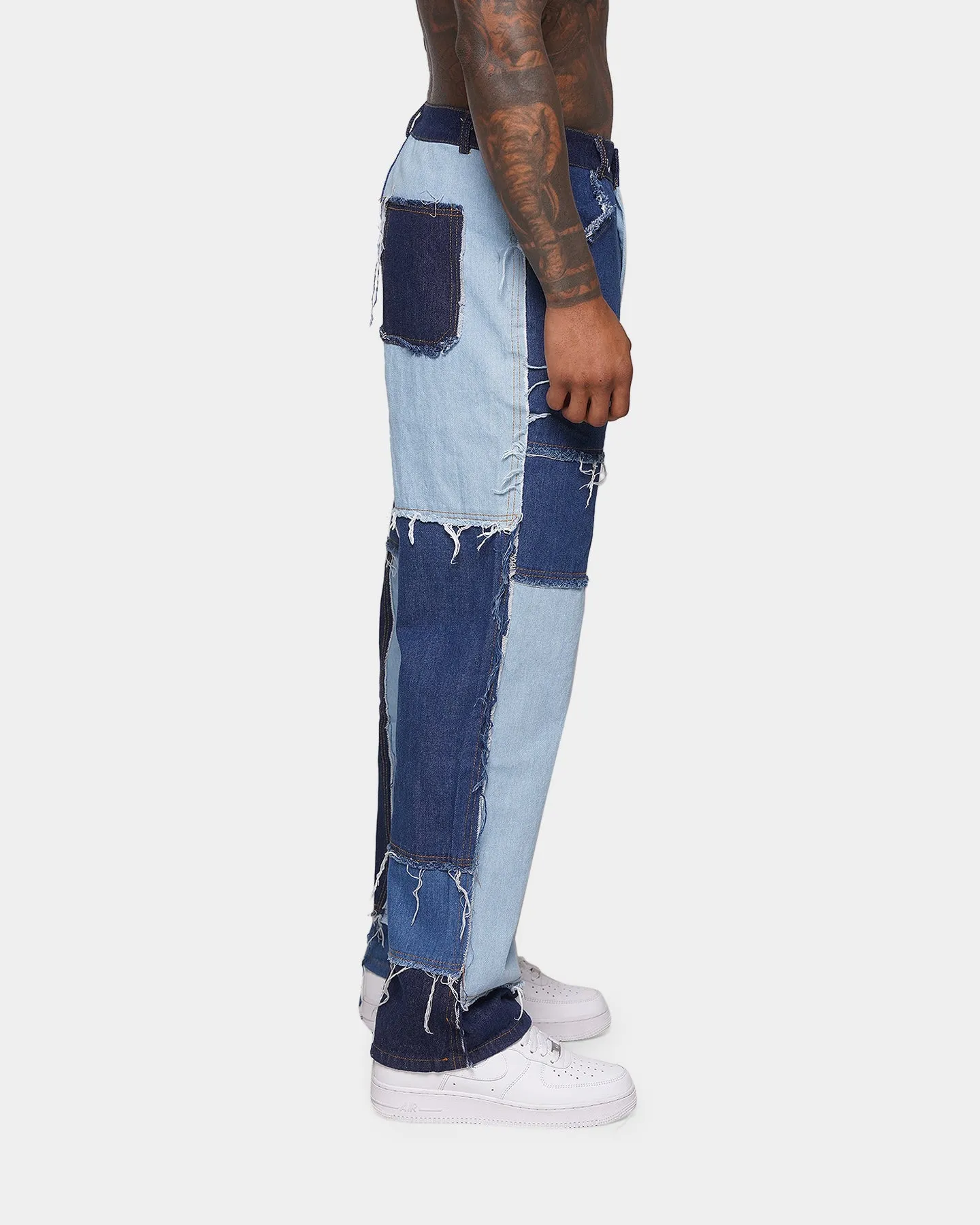 XXIII Zabe Multi Tone Denim Jeans Blue